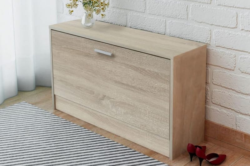 Skooppbevaringsbenk Eik 80x24x45 cm - Oppbevaring - Skooppbevaring - Skoskap