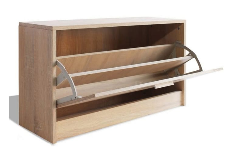 Skooppbevaringsbenk Eik 80x24x45 cm - Oppbevaring - Skooppbevaring - Skoskap