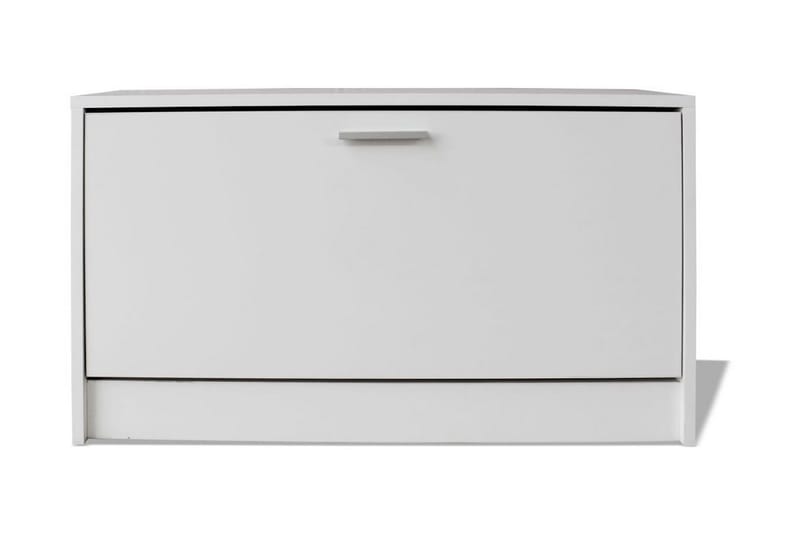 Skooppbevaringsbenk Hvit 80x24x45 cm - Oppbevaring - Skooppbevaring - Skoskap