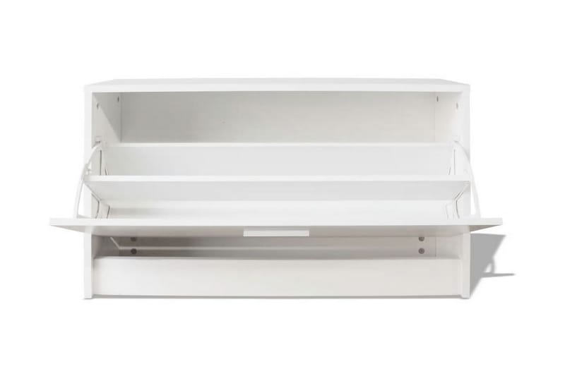 Skooppbevaringsbenk Hvit 80x24x45 cm - Oppbevaring - Skooppbevaring - Skoskap