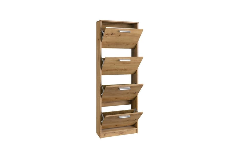 Skoplagring Bill 55x21x157 cm, Natur - 55x21x157 cm, Natur - Oppbevaring - Skooppbevaring - Skoskap