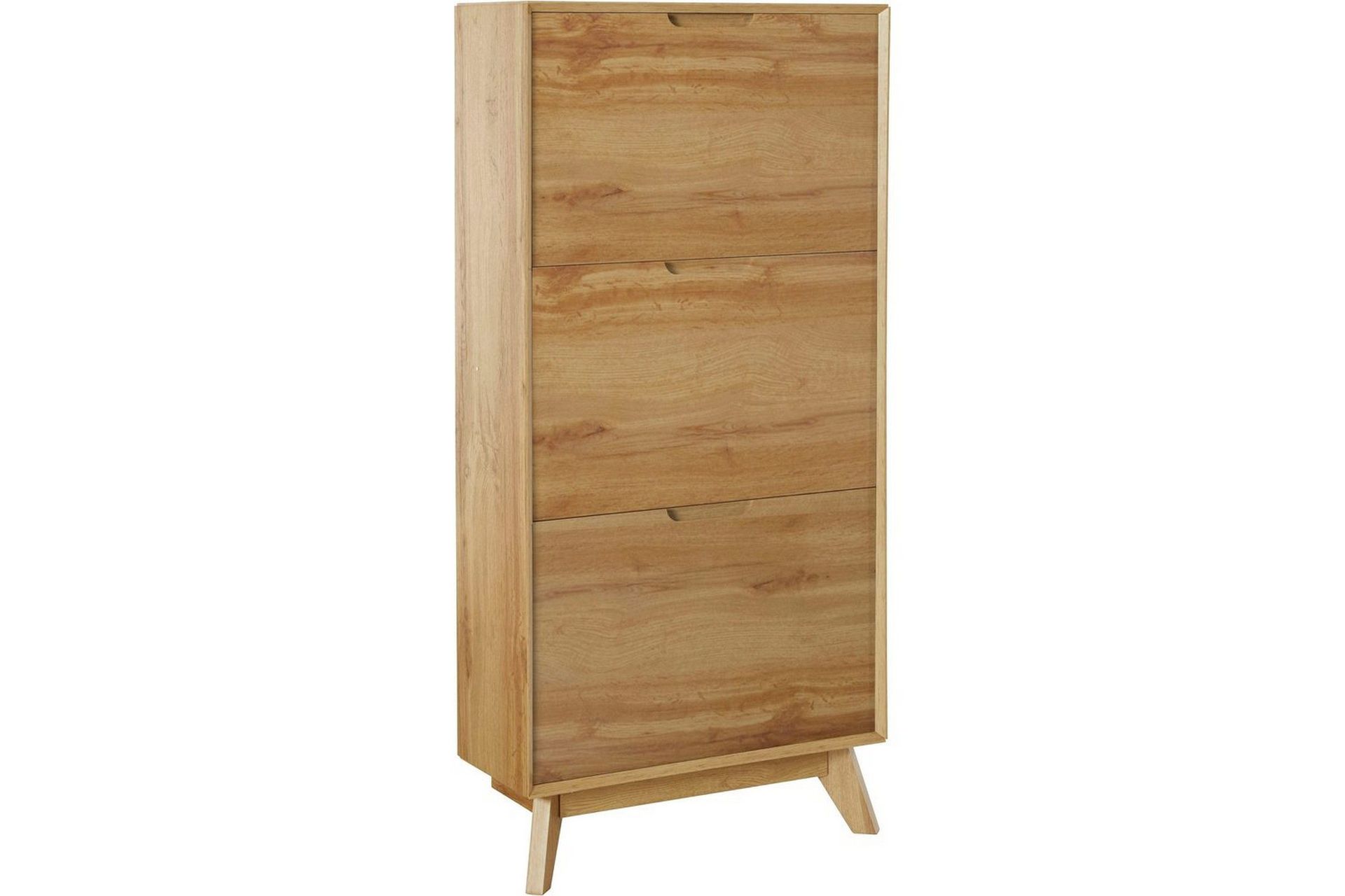 Skoplagring Ezra 3 klaffer 60x24x125 cm, Wotan eik - 60x24x125 cm, Wotan eik