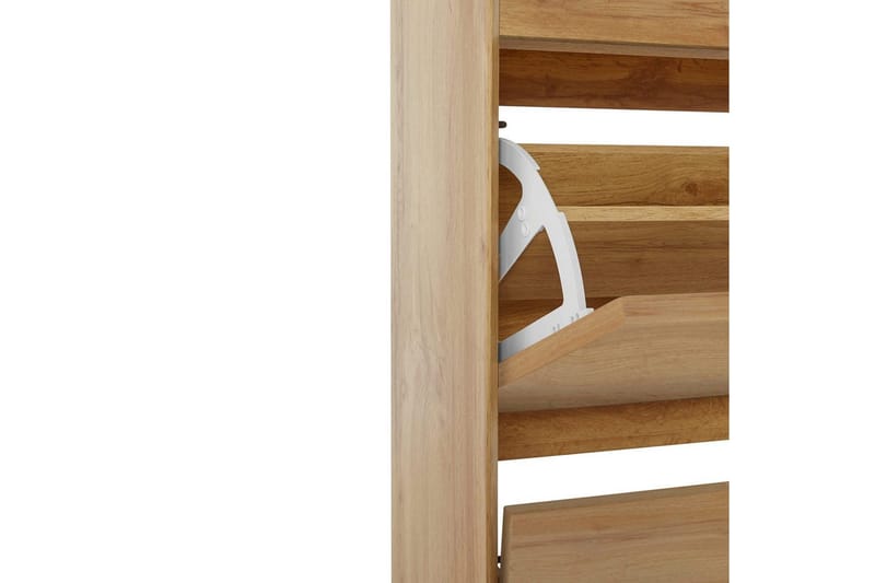 Skoplagring Ezra 3 klaffer 60x24x125 cm, Wotan eik - 60x24x125 cm, Wotan eik - Oppbevaring - Skooppbevaring - Skoskap