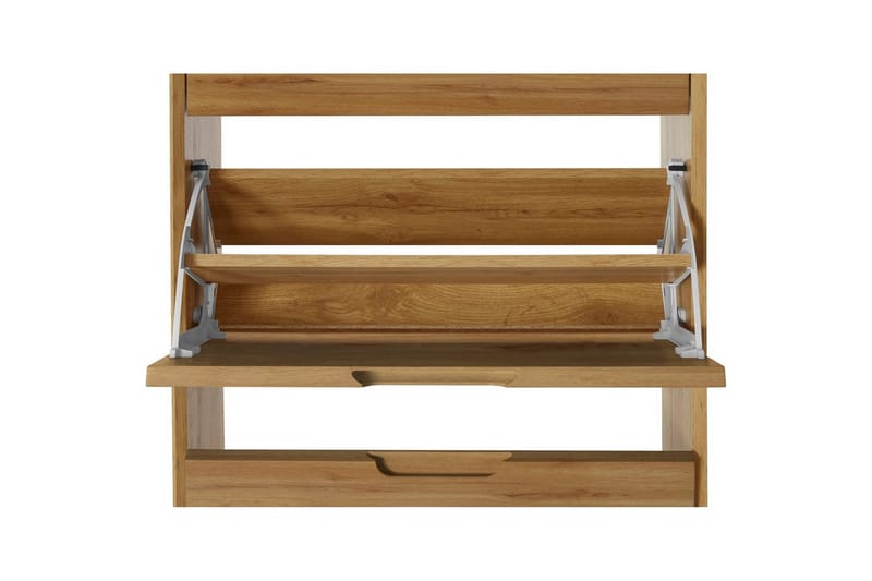 Skoplagring Ezra 3 klaffer 60x24x125 cm, Wotan eik - 60x24x125 cm, Wotan eik - Oppbevaring - Skooppbevaring - Skoskap