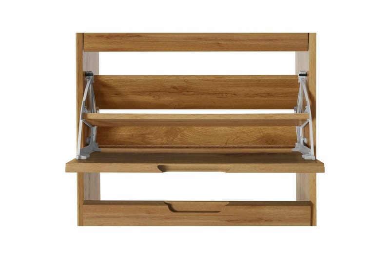 Skoplagring Ezra 3 klaffer 60x24x125 cm, Wotan eik - 60x24x125 cm, Wotan eik - Oppbevaring - Skooppbevaring - Skoskap
