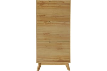 Skoplagring Ezra 3 klaffer 60x24x125 cm, Wotan eik - 60x24x125 cm, Wotan eik - Oppbevaring - Skooppbevaring