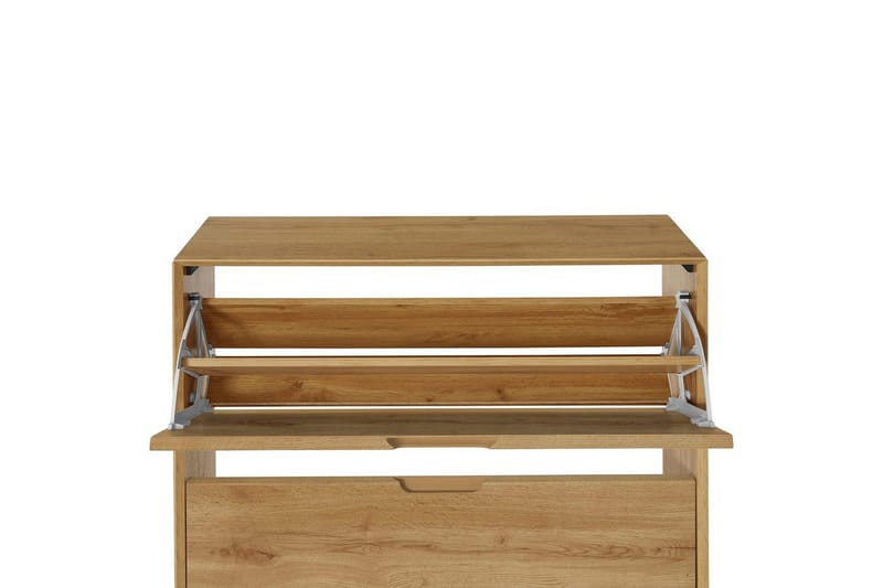 Skoplagring Ezra 3 klaffer 89x24x125 cm, Wotan eik - 89x24x125 cm, Wotan eik - Oppbevaring - Skooppbevaring - Skoskap