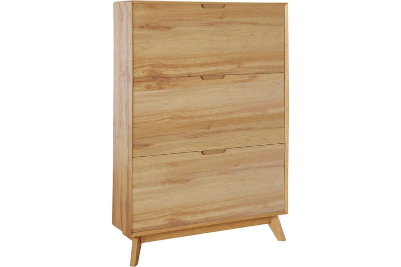 Skoplagring Ezra 3 klaffer 89x24x125 cm, Wotan eik - 89x24x125 cm, Wotan eik - Oppbevaring - Skooppbevaring - Skoskap