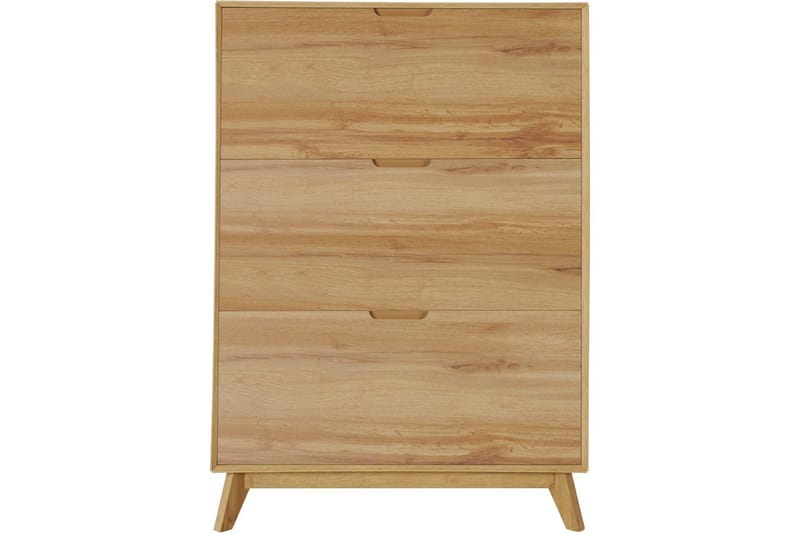 Skoplagring Ezra 3 klaffer 89x24x125 cm, Wotan eik - 89x24x125 cm, Wotan eik - Oppbevaring - Skooppbevaring - Skoskap