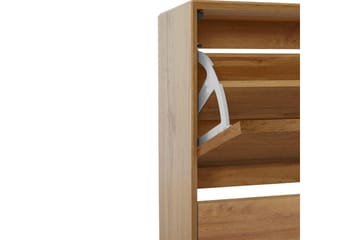 Skoplagring Ezra 3 klaffer 89x24x125 cm, Wotan eik - 89x24x125 cm, Wotan eik - Oppbevaring - Skooppbevaring