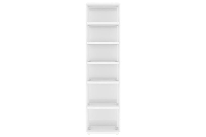 Skoskap 2 stk høyglans hvit 25x27x102 cm - Hvit - Oppbevaring - Skooppbevaring - Skoskap