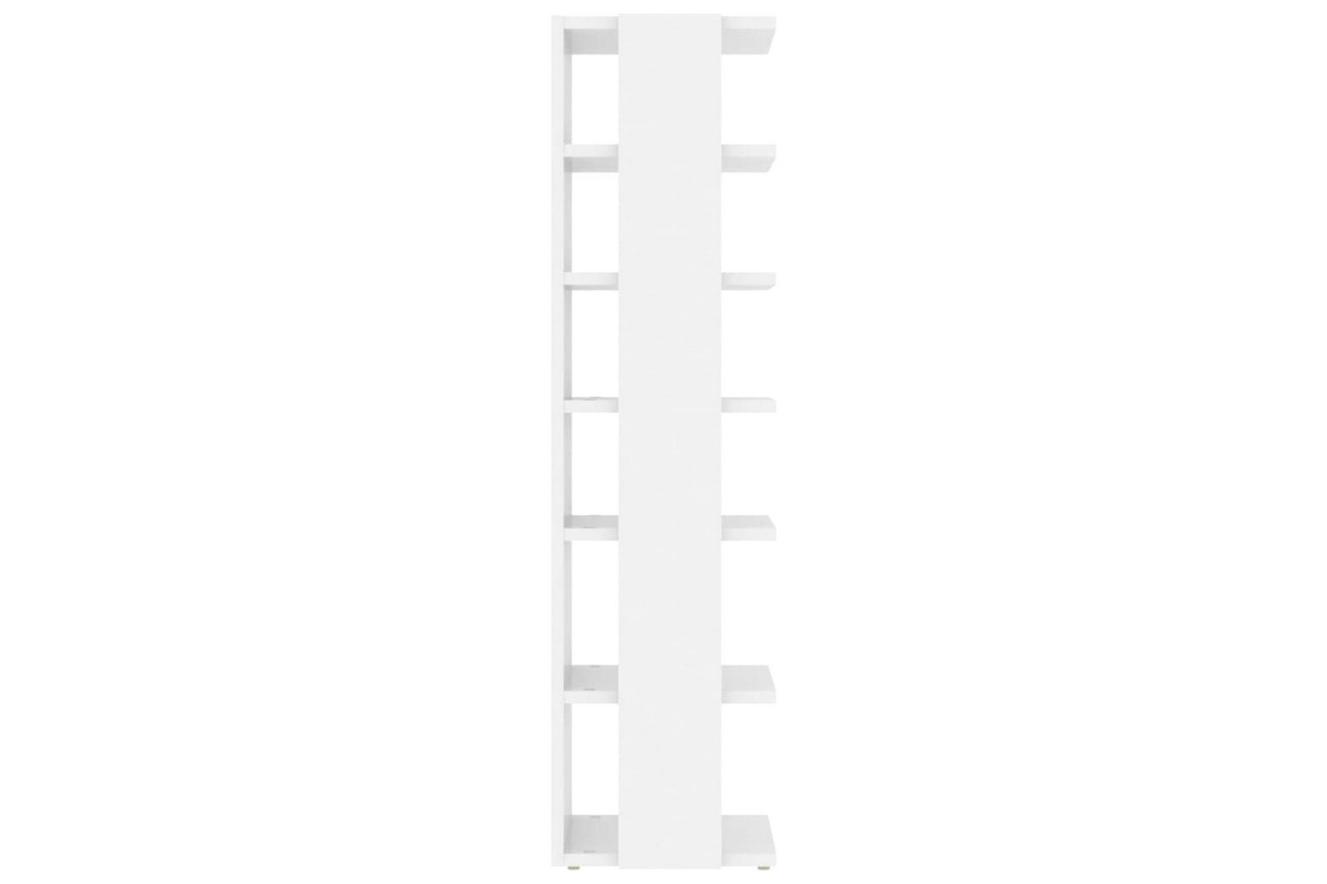 Skoskap 2 stk høyglans hvit 25x27x102 cm - Hvit - Oppbevaring - Skooppbevaring - Skoskap