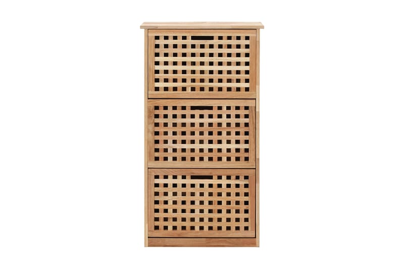 Skoskap 55x20x104 cm heltre valnøtt - Oppbevaring - Skooppbevaring - Skoskap