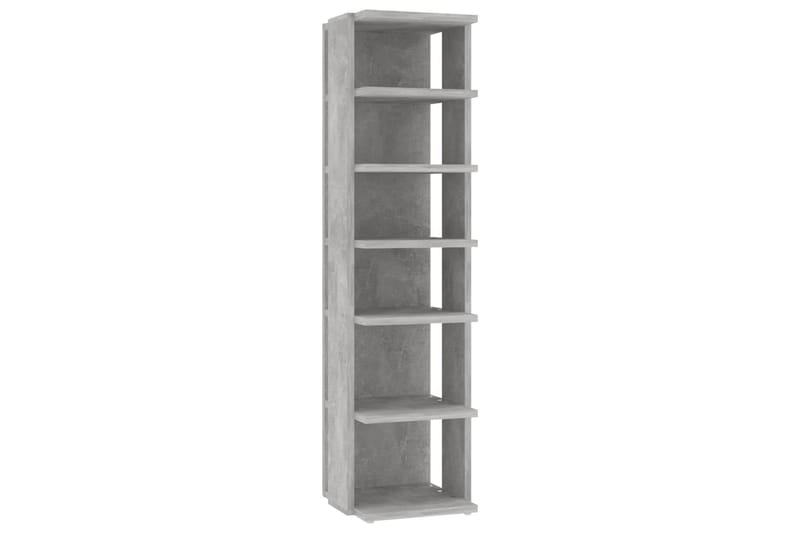 Skoskap betonggrå 2 stk 25x27x102 cm - Grå - Oppbevaring - Skooppbevaring