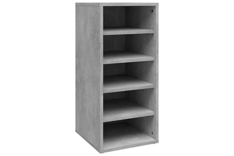 Skoskap betonggrå 2 stk 31,5x35x70 cm sponplate - Grå - Oppbevaring - Skooppbevaring