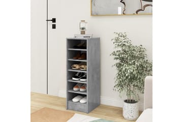 Skoskap betonggrå 31,5x35x90 cm sponplate - Grå - Oppbevaring - Skooppbevaring - Skoskap