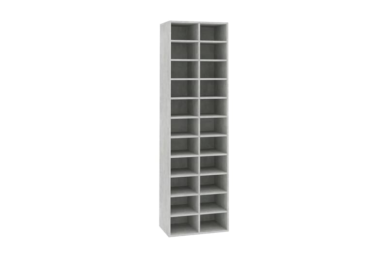 Skoskap betonggrå 54x34x183 cm sponplate - Oppbevaring - Skooppbevaring - Skoskap