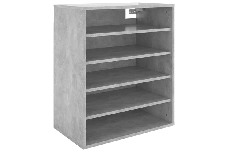 Skoskap betonggrå 60x35x70 cm sponplate - Grå - Oppbevaring - Skooppbevaring - Skoskap