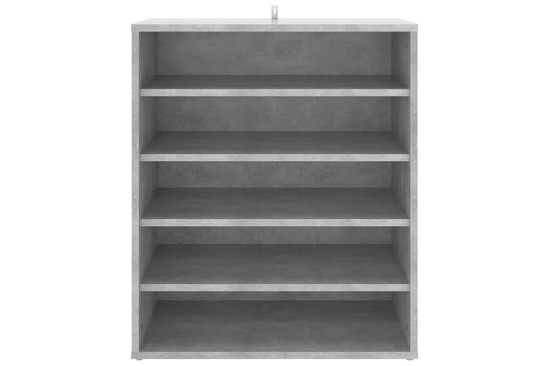 Skoskap betonggrå 60x35x70 cm sponplate - Grå - Oppbevaring - Skooppbevaring - Skoskap