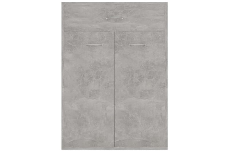 Skoskap betonggrå 60x35x84 cm sponplate - Grå - Oppbevaring - Skooppbevaring - Skoskap