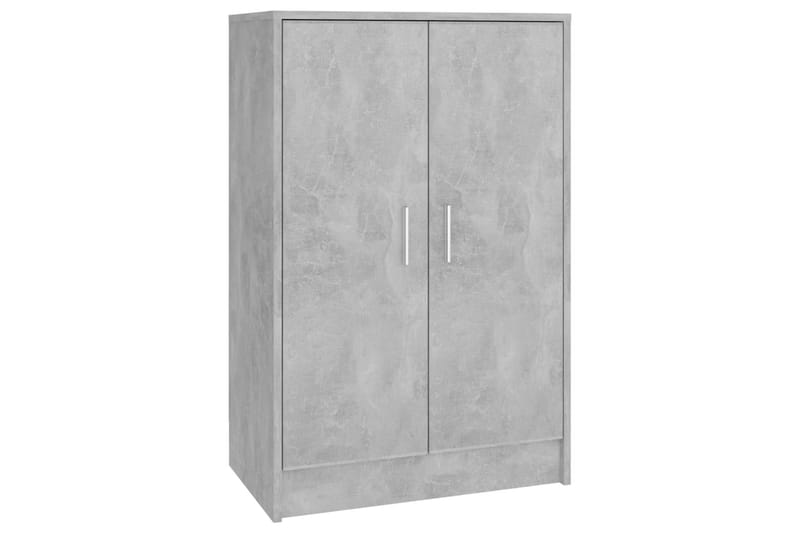 Skoskap betonggrå 60x35x92 cm sponplate - Grå - Oppbevaring - Skooppbevaring - Skoskap