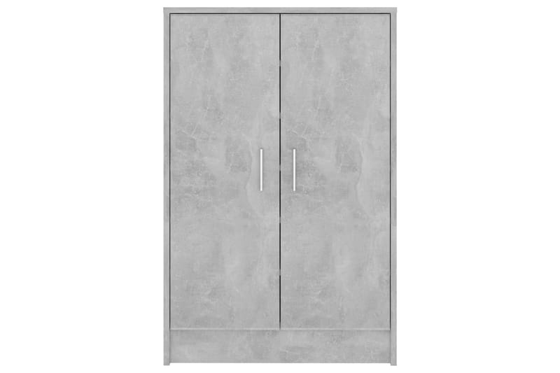 Skoskap betonggrå 60x35x92 cm sponplate - Grå - Oppbevaring - Skooppbevaring - Skoskap