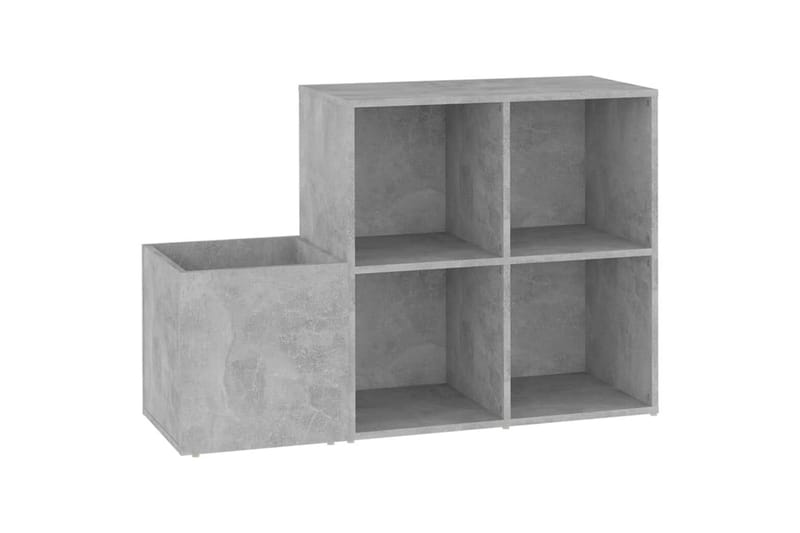 Skoskap for gang betonggrå 105x35,5x70 cm sponplate - Grå - Oppbevaring - Skooppbevaring - Skoskap