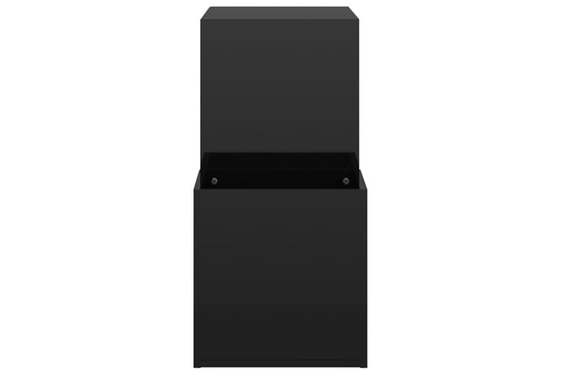 Skoskap for gang høyglans svart 105x35,5x70 cm sponplate - Svart - Oppbevaring - Skooppbevaring - Skoskap