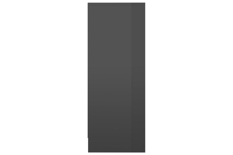 Skoskap høyglans grå 31,5x35x90 cm sponplate - Grå - Skoskap - Gangoppbevaring - Skooppbevaring