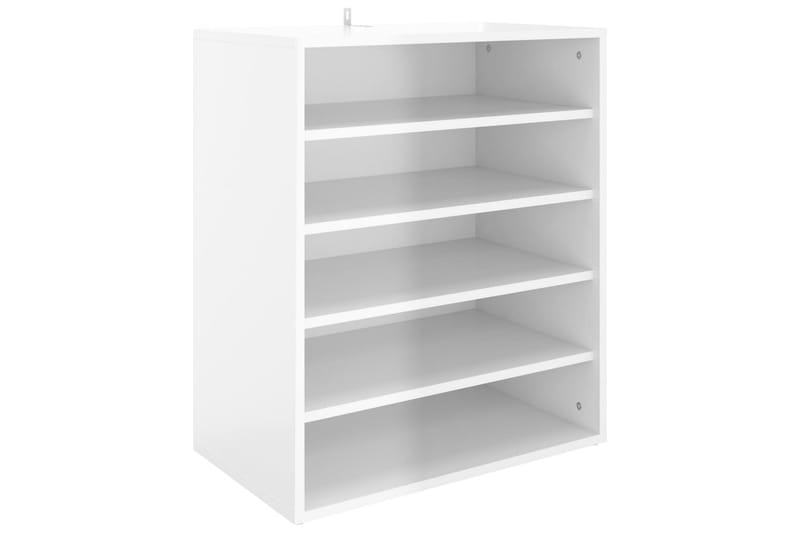 Skoskap høyglans hvit 60x35x70 cm sponplate - Hvit - Oppbevaring - Skooppbevaring - Skoskap