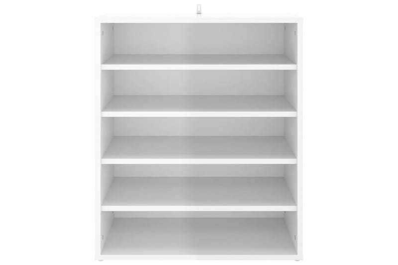 Skoskap høyglans hvit 60x35x70 cm sponplate - Hvit - Oppbevaring - Skooppbevaring - Skoskap