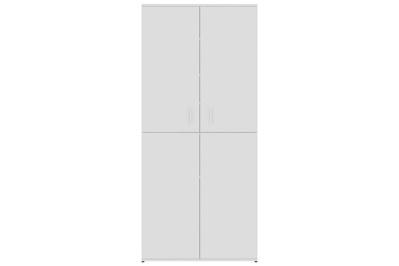 Skoskap høyglans hvit 80x39x178 cm sponplate - Skoskap - Gangoppbevaring - Skooppbevaring