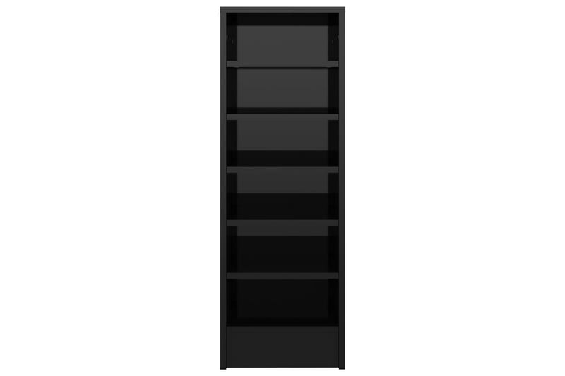 Skoskap høyglans svart 31,5x35x90 cm sponplate - Svart - Skoskap - Gangoppbevaring - Skooppbevaring
