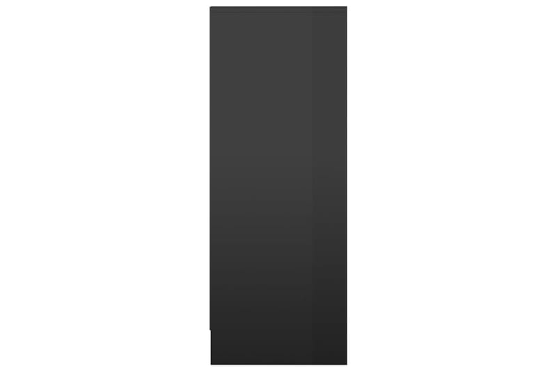 Skoskap høyglans svart 31,5x35x90 cm sponplate - Svart - Skoskap - Gangoppbevaring - Skooppbevaring