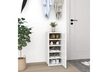 Skoskap hvit 2 stk 32x35x70 cm sponplate - Hvit - Oppbevaring - Skooppbevaring - Skoskap