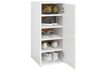 Skoskap hvit 2 stk 32x35x70 cm sponplate - Hvit - Oppbevaring - Skooppbevaring - Skoskap