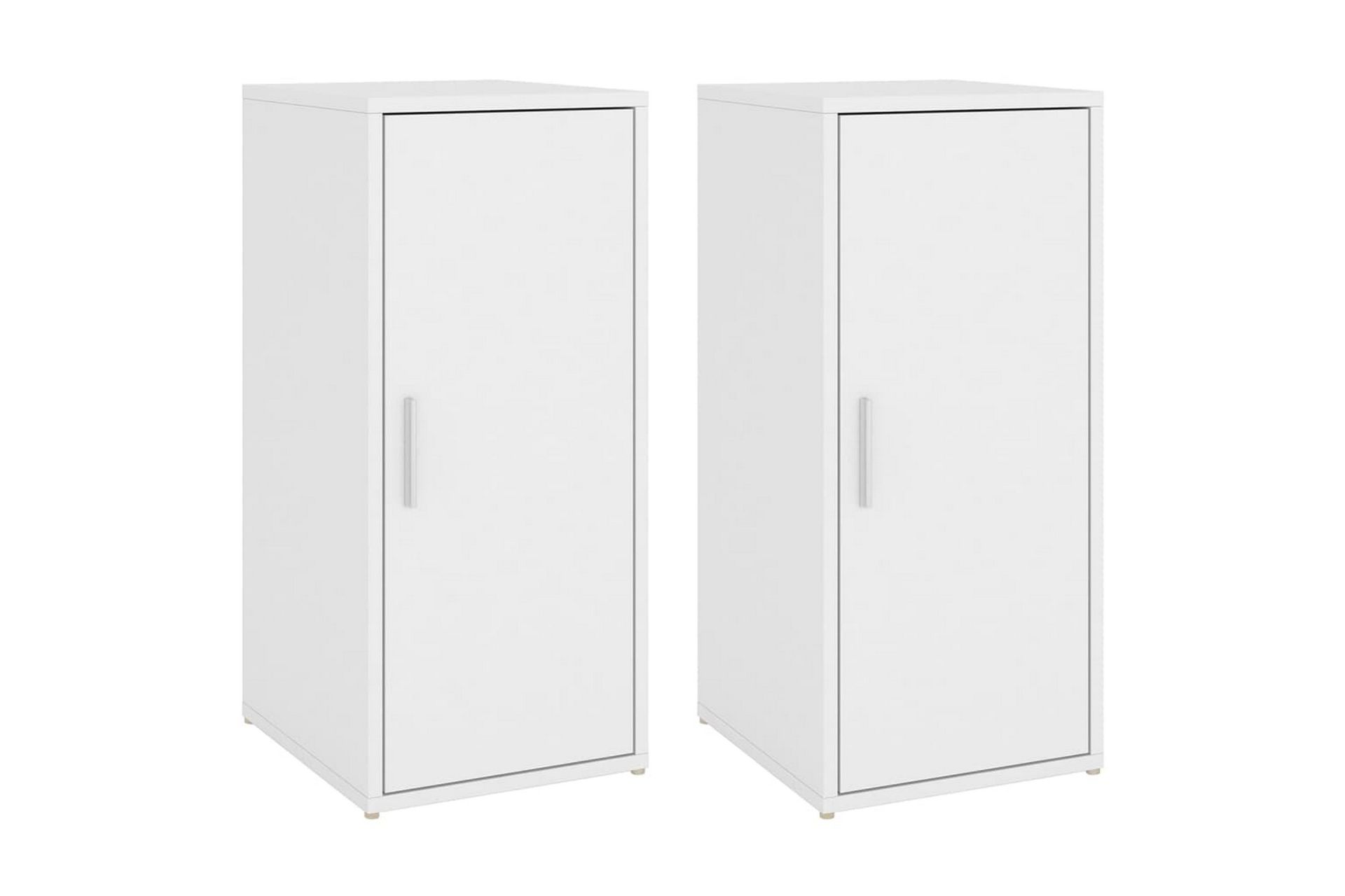 Skoskap hvit 2 stk 32x35x70 cm sponplate - Hvit - Oppbevaring - Skooppbevaring - Skoskap