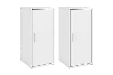 Skoskap hvit 2 stk 32x35x70 cm sponplate - Hvit - Oppbevaring - Skooppbevaring - Skoskap