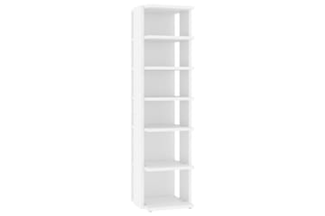 Skoskap hvit 25x27x102 cm sponplate - Hvit - Oppbevaring - Skooppbevaring - Skoskap