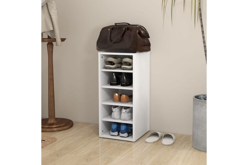 Skoskap hvit 31,5x35x70 cm sponplate - Hvit - Oppbevaring - Skooppbevaring