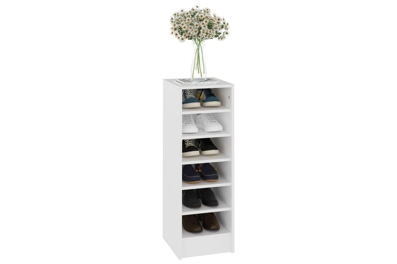 Skoskap hvit 31,5x35x90 cm sponplate - Hvit - Oppbevaring - Skooppbevaring - Skoskap