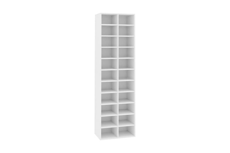 Skoskap hvit 54x34x183 cm sponplate - Oppbevaring - Skooppbevaring - Skoskap
