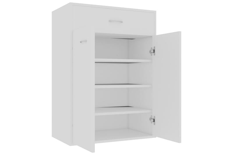 Skoskap hvit 60x35x84 cm sponplate - Hvit - Oppbevaring - Skooppbevaring - Skoskap
