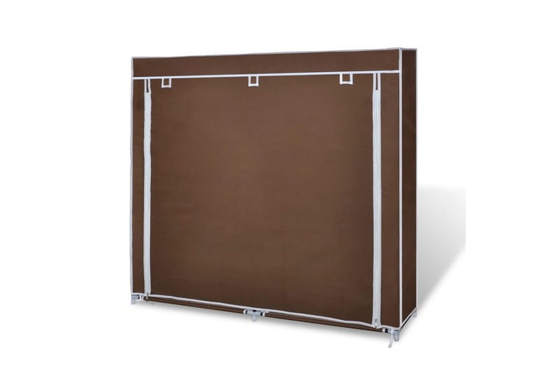 Skoskap i stoff med trekk 115 x 28 x 110 cm brun - Oppbevaring - Skooppbevaring