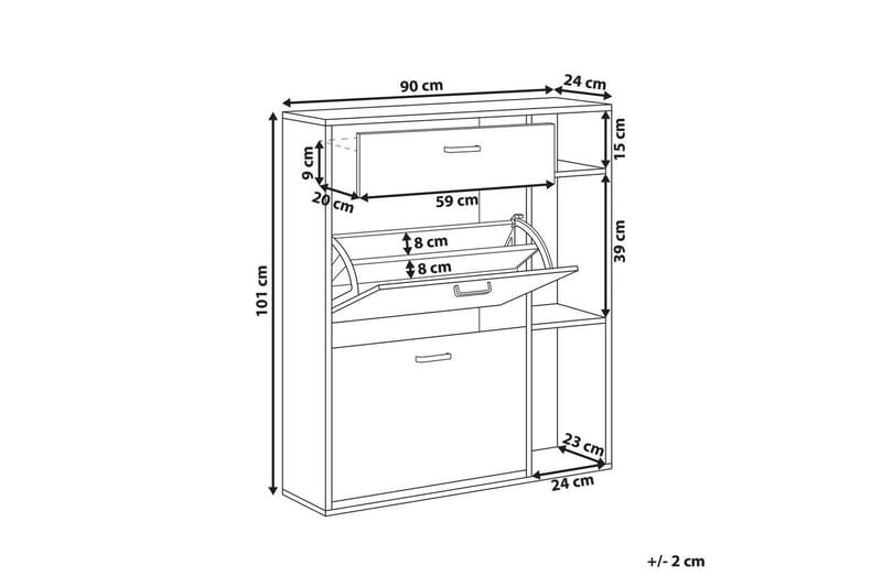 Skoskap Mackay - Oppbevaring - Skooppbevaring - Skoskap