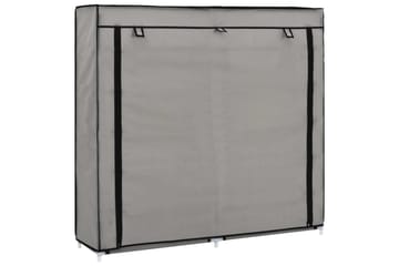 Skoskap med trekk grå 115x28x110 cm stoff - Oppbevaring - Skooppbevaring