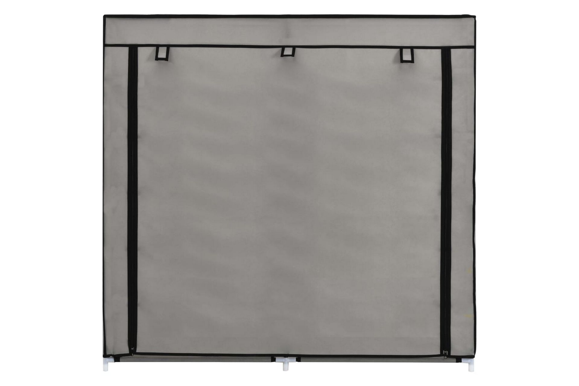 Skoskap med trekk grå 115x28x110 cm stoff - Oppbevaring - Skooppbevaring