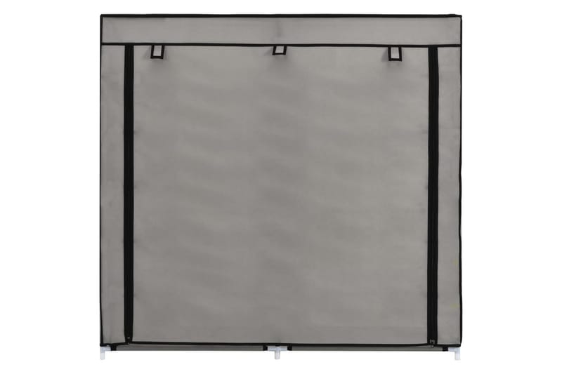 Skoskap med trekk grå 115x28x110 cm stoff - Oppbevaring - Skooppbevaring