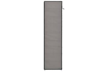 Skoskap med trekk grå 115x28x110 cm stoff - Oppbevaring - Skooppbevaring