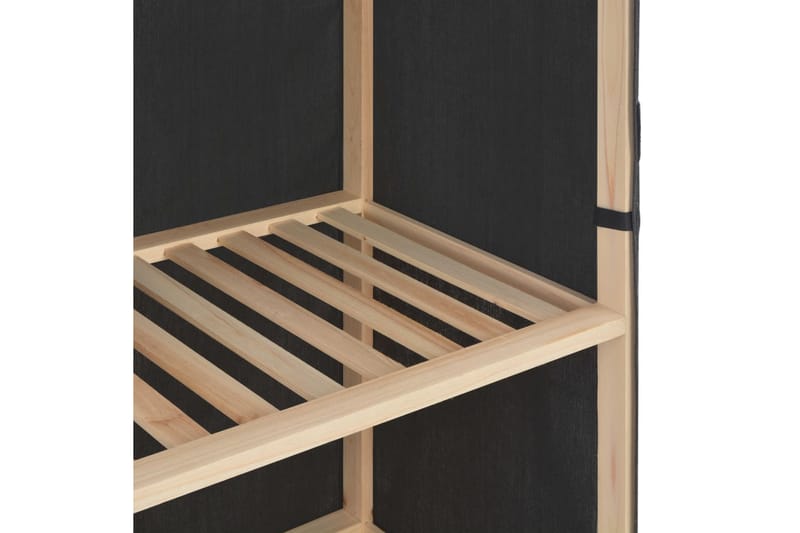 Skoskap med trekk grå 79x40x80 cm stoff - Oppbevaring - Skooppbevaring